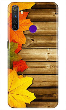 Wooden look3 Mobile Back Case for Realme 5i (Design - 61)