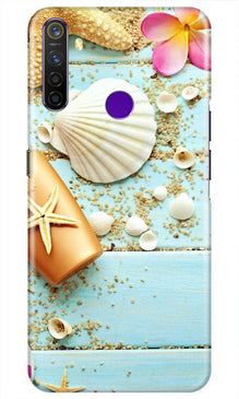 Sea Shells Mobile Back Case for Realme 5i (Design - 63)