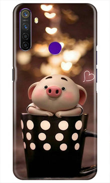 Cute Bunny Mobile Back Case for Realme 5i (Design - 213)