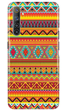 Zigzag line pattern Mobile Back Case for Realme 6 Pro (Design - 4)