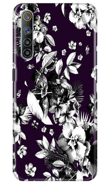 white flowers Mobile Back Case for Realme 6 Pro (Design - 7)