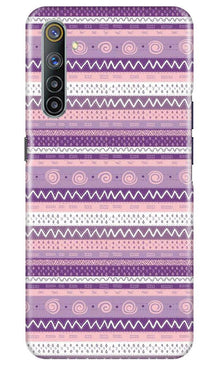 Zigzag line pattern3 Mobile Back Case for Realme 6 Pro (Design - 11)