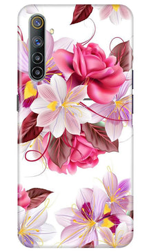 Beautiful flowers Mobile Back Case for Realme 6 Pro (Design - 23)