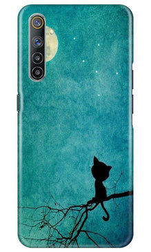 Moon cat Mobile Back Case for Realme 6 Pro (Design - 70)