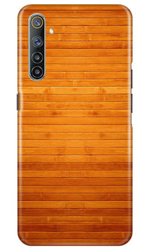 Wooden Look Mobile Back Case for Realme 6 Pro  (Design - 111)