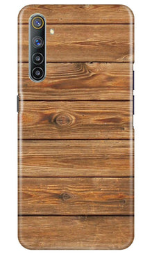 Wooden Look Mobile Back Case for Realme 6 Pro  (Design - 113)