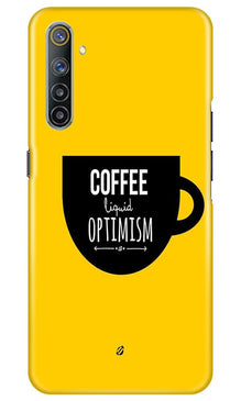 Coffee Optimism Mobile Back Case for Realme 6 Pro (Design - 353)