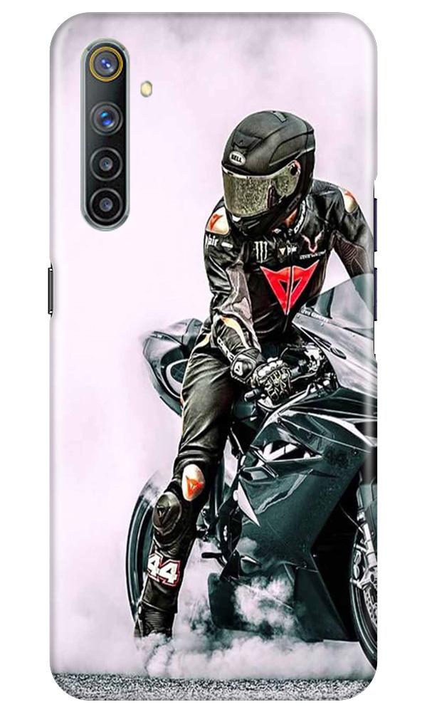 Biker Mobile Back Case for Realme 6 Pro (Design - 383)