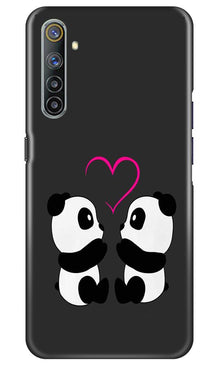 Panda Love Mobile Back Case for Realme 6 (Design - 398)