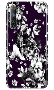 white flowers Mobile Back Case for Realme 6i (Design - 7)