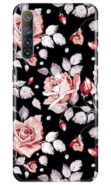 Pink rose Mobile Back Case for Realme 6i (Design - 12)