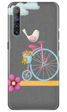 Sparron with cycle Mobile Back Case for Realme 6i (Design - 34)