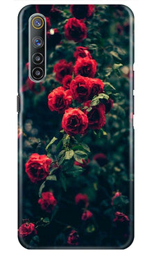 Red Rose Mobile Back Case for Realme 6i (Design - 66)