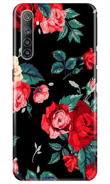 Red Rose2 Mobile Back Case for Realme 6i (Design - 81)