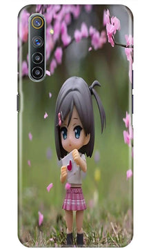 Cute Girl Mobile Back Case for Realme 6i (Design - 92)