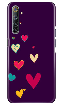 Purple Background Mobile Back Case for Realme 6i  (Design - 107)