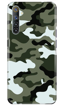 Army Camouflage Mobile Back Case for Realme 6i  (Design - 108)
