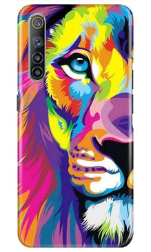 Colorful Lion Mobile Back Case for Realme 6i  (Design - 110)