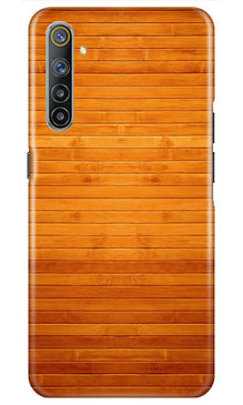 Wooden Look Mobile Back Case for Realme 6i  (Design - 111)