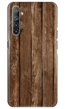 Wooden Look Mobile Back Case for Realme 6i  (Design - 112)