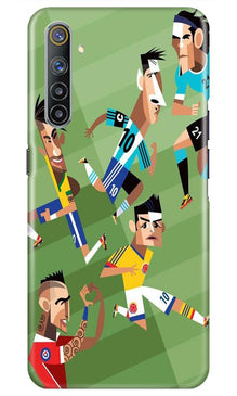 Football Mobile Back Case for Realme 6i  (Design - 166)