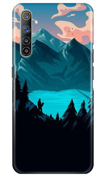 Mountains Mobile Back Case for Realme 6i (Design - 186)