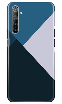 Blue Shades Mobile Back Case for Realme 6i (Design - 188)