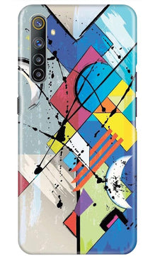 Modern Art Mobile Back Case for Realme 6i (Design - 235)