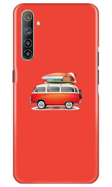 Travel Bus Mobile Back Case for Realme 6i (Design - 258)