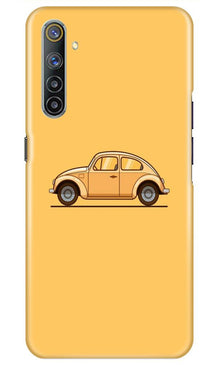 Vintage Car Mobile Back Case for Realme 6i (Design - 262)