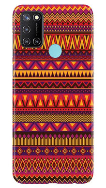 Zigzag line pattern2 Mobile Back Case for Realme 7i (Design - 10)