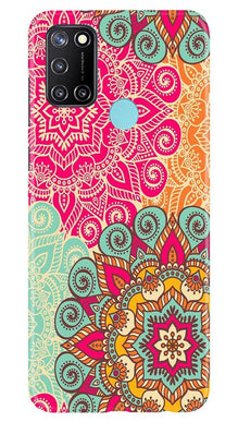 Rangoli art2 Mobile Back Case for Realme 7i (Design - 29)