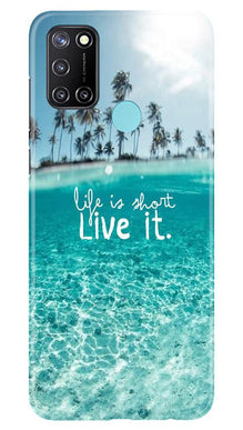 Life is short live it Mobile Back Case for Realme 7i (Design - 45)