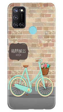 Happiness Mobile Back Case for Realme C17 (Design - 53)