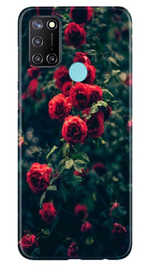 Red Rose Mobile Back Case for Realme 7i (Design - 66)