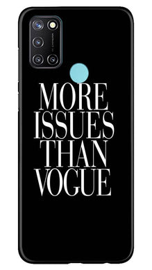 More Issues than Vague Mobile Back Case for Realme C17 (Design - 74)