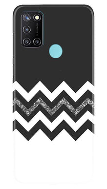 Black white Pattern2Mobile Back Case for Realme 7i (Design - 83)