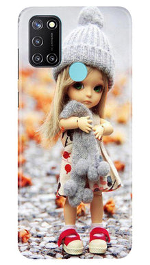 Cute Doll Mobile Back Case for Realme 7i (Design - 93)