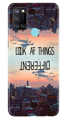 Look at things different Mobile Back Case for Realme 7i (Design - 99)