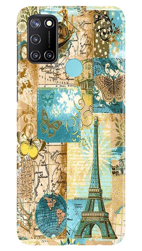 Travel Eiffel Tower Case for Realme 7i (Design No. 206)