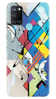 Modern Art Mobile Back Case for Realme 7i (Design - 235)