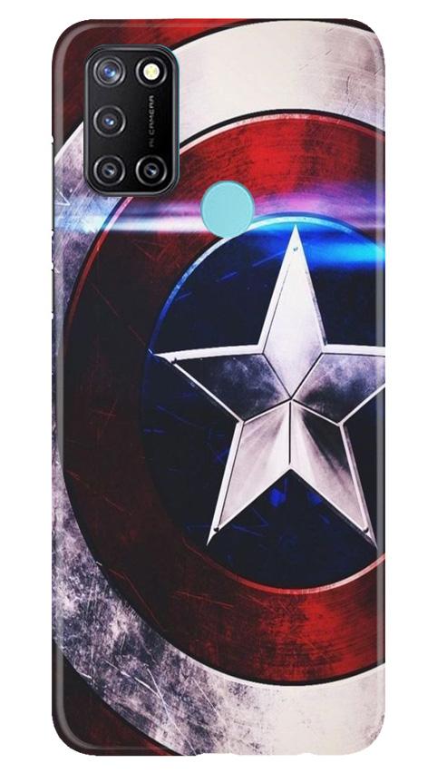 Captain America Shield Case for Realme 7i (Design No. 250)