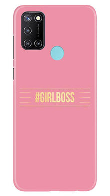 Girl Boss Pink Mobile Back Case for Realme 7i (Design - 263)