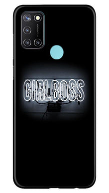 Girl Boss Black Mobile Back Case for Realme C17 (Design - 268)