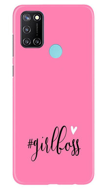 Girl Boss Pink Mobile Back Case for Realme C17 (Design - 269)