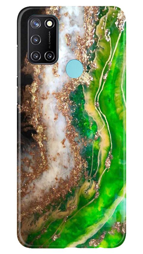 Marble Texture Mobile Back Case for Realme 7i (Design - 307)