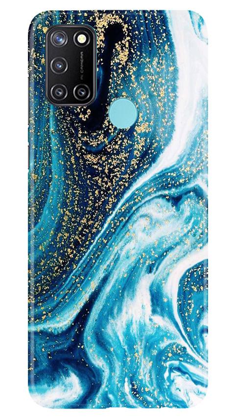 Marble Texture Mobile Back Case for Realme 7i (Design - 308)