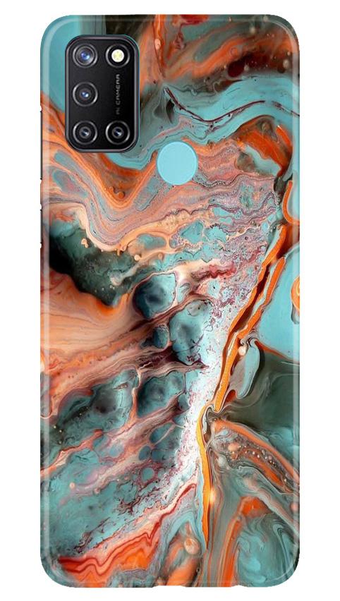 Marble Texture Mobile Back Case for Realme 7i (Design - 309)