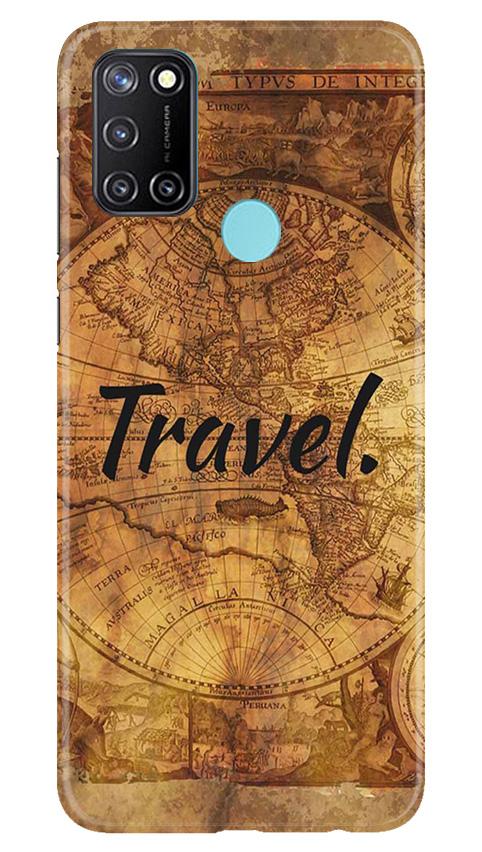 Travel Mobile Back Case for Realme 7i (Design - 375)