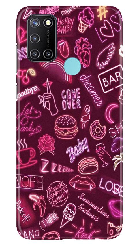 Party Theme Mobile Back Case for Realme 7i (Design - 392)